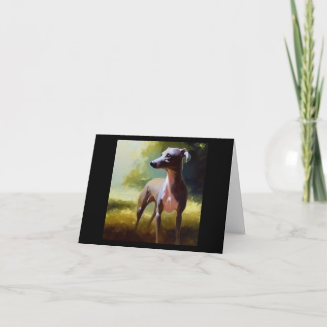 Italian Greyhound Dog Card (Front)