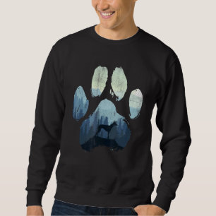 Italian Greyhound Dog Paw Mom Dad Mountains Sweatshirt