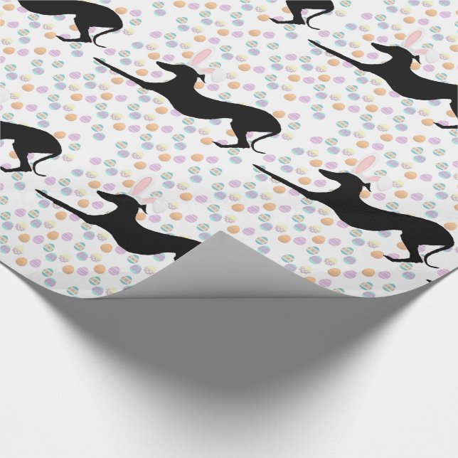 Italian Greyhound Easter Gift Wrapping Paper, Dog Paper (Corner)