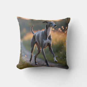 Italian Greyhound Elegant Throw Pillow