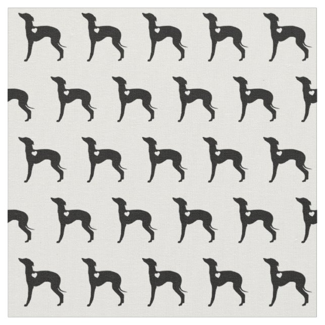 Italian Greyhound Fabric (Close Up)