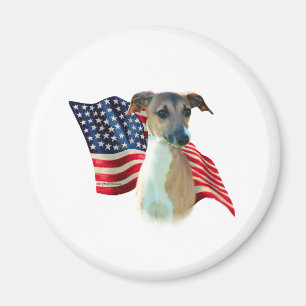 Italian Greyhound Flag Magnet
