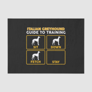 italian greyhound  funny guide to training tissue paper