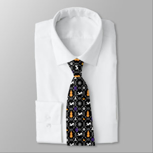 Italian Greyhound Halloween Men's Tie