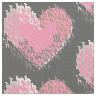 Italian Greyhound Heart Joann Fabric