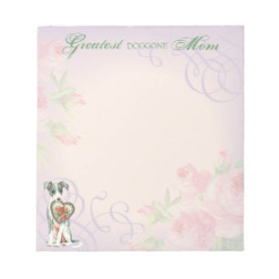 Italian Greyhound Heart Mom Notepad