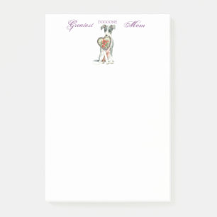 Italian Greyhound Heart Mom Post-it Notes