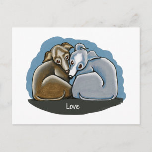 Italian Greyhound Huddle Postcard
