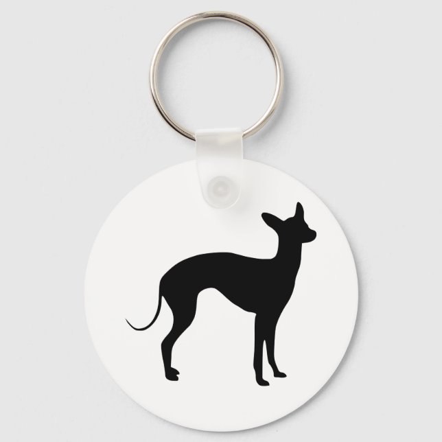 Italian Greyhound Keychain (Front)