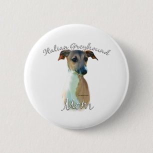 Italian Greyhound Mom 2 Inch Round Button