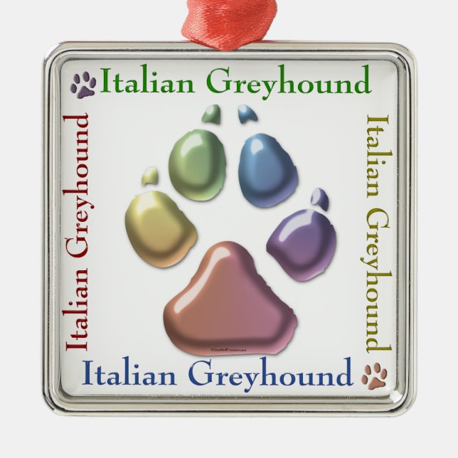 Italian Greyhound Ornament (Front)