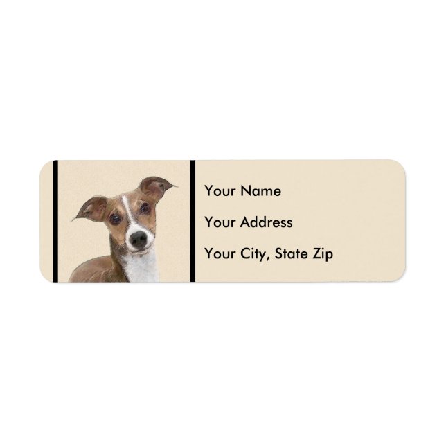 Italian Greyhound Painting - Cute Original Dog Art (Front)