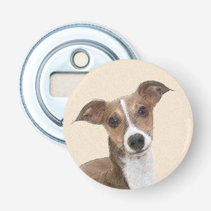 Italian Greyhound Painting - Cute Original Dog Art Bottle Opener