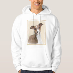 Italian Greyhound Painting - Cute Original Dog Art Hoodie