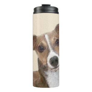 Italian Greyhound Painting - Cute Original Dog Art Thermal Tumbler