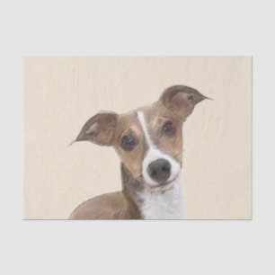 Italian Greyhound Painting - Cute Original Dog Art Tissue Paper