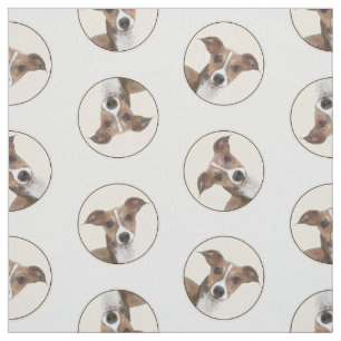 Italian Greyhound Painting Sable Original Dog Art Fabric