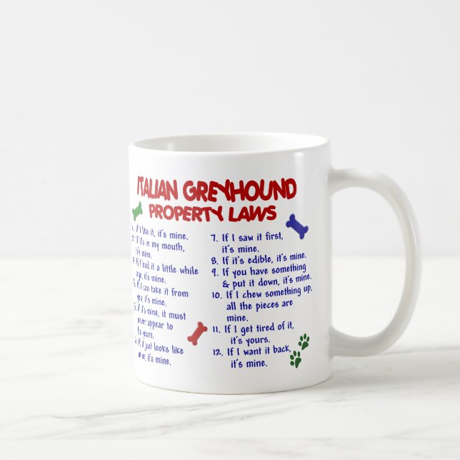 ITALIAN GREYHOUND PL2 COFFEE MUG (Right)