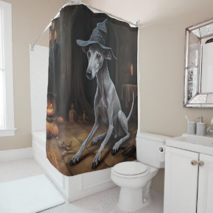 Italian Greyhound Pumpkins Halloween Scary 
