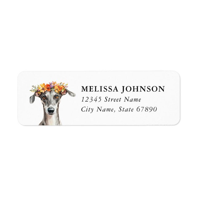 Italian Greyhound Return Address Labels (Front)