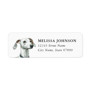 Italian Greyhound Return Address Labels