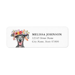 Italian Greyhound Return Address Labels