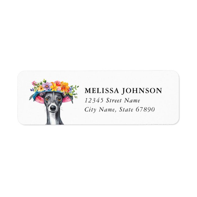 Italian Greyhound Return Address Labels (Front)