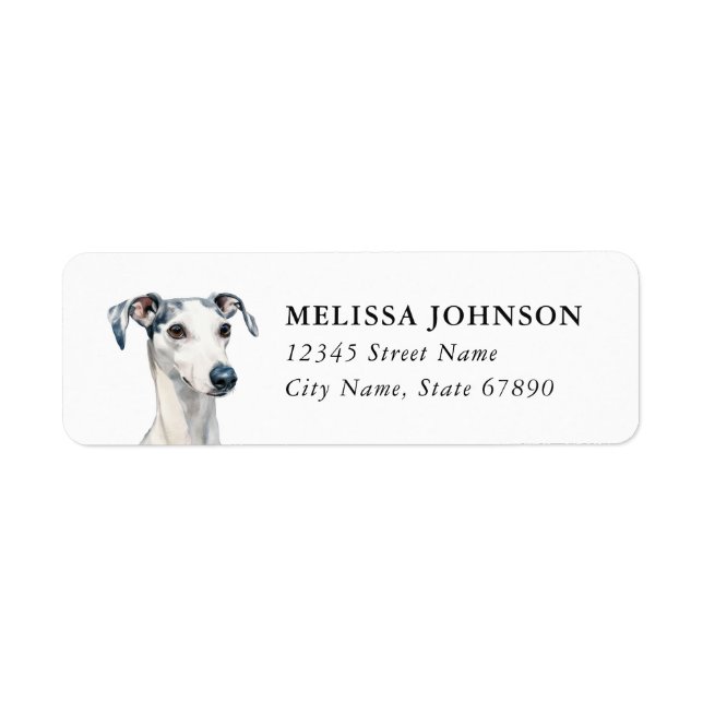 Italian Greyhound Return Address Labels (Front)