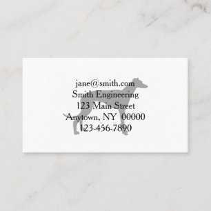 Italian Greyhound silhouette in black Business Card