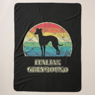 italian greyhound  style dog sherpa blanket
