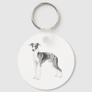Italian Greyhound Style Keychain