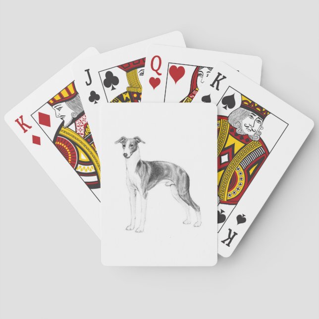 Italian Greyhound Style Playing Cards (Back)