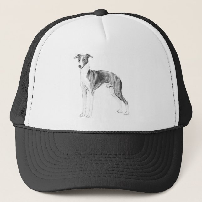 Italian Greyhound Style Trucker Hat (Front)