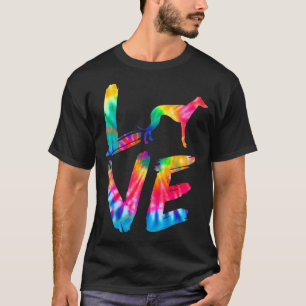 Italian Greyhound Tie Dye Love Dog Mom Dad T-Shirt
