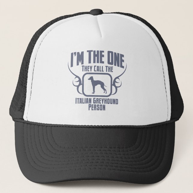 Italian Greyhound Trucker Hat (Front)