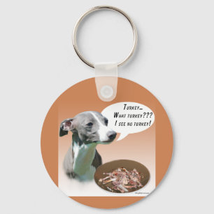 Italian Greyhound Turkey Keychain