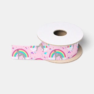 Italian Greyhound Unicorn Ribbon, Greyhound Ribbon Satin Ribbon