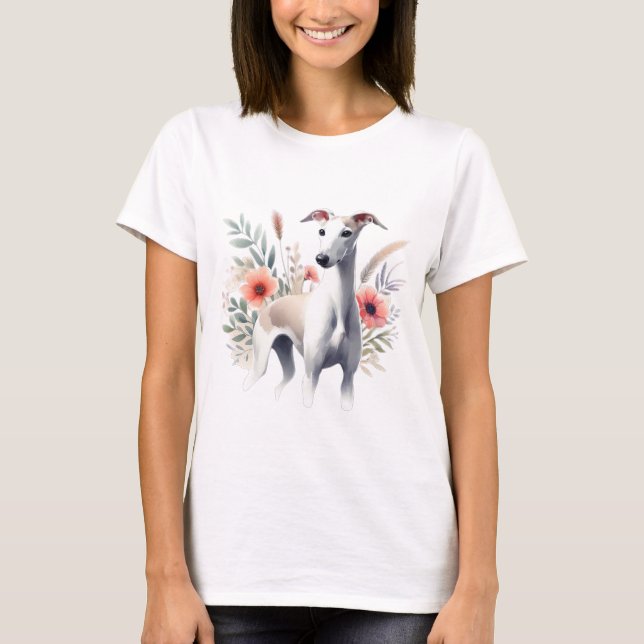 Italian Greyhound Watercolor T-Shirt (Front)
