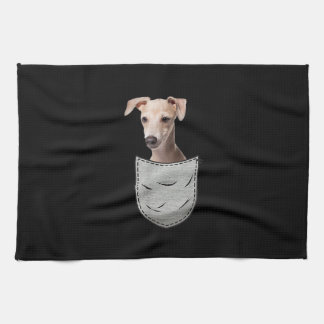 Italian Greyhound Whippet Chest Pocket For Dog Own Kitchen Towel