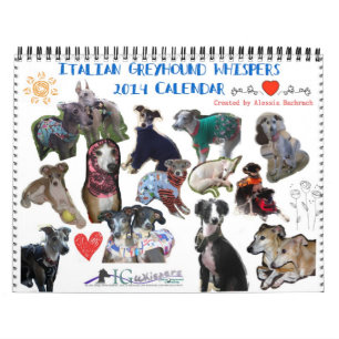 Italian Greyhound Whispers 2014 Calendar