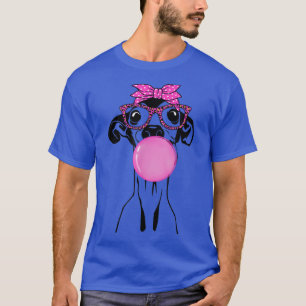 Italian Greyhound with bubble gum bandana glasses T-Shirt