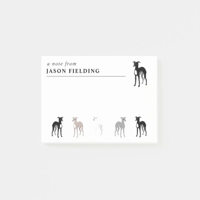 Italian Greyhounds Cute Dogs Post-it Notes (Front)