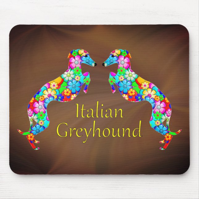 Italian Greyhounds Mouse Pad (Front)