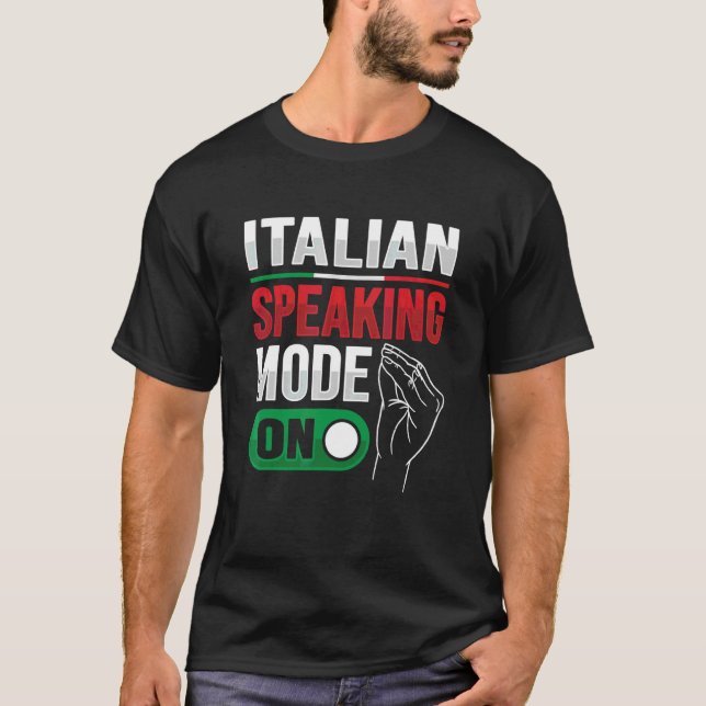 Italian Hand Gesture For An Italy T-Shirt (Front)