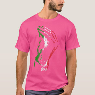 Italian Hand Gesture Italian Flag Italy Italia T-Shirt