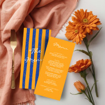 Italian Hand Written Painted Pinstripes Wedding