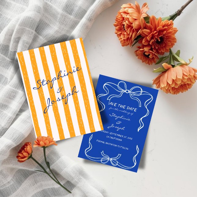 Italian Hand Written Painted save the date Invitation (Creator Uploaded)