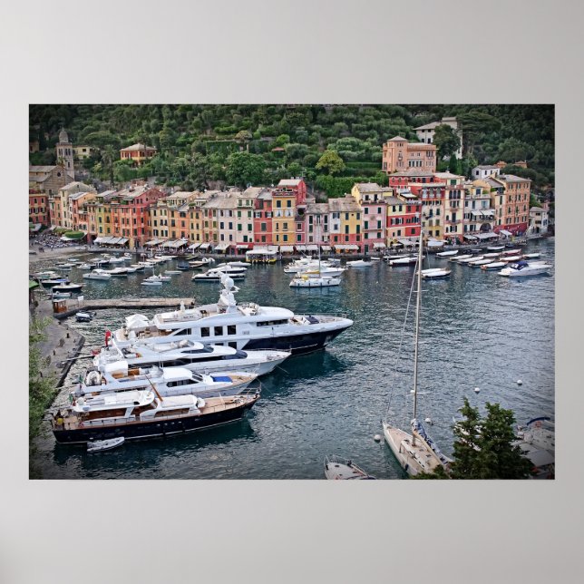Italian Harbour Village - Portofino Poster (Front)