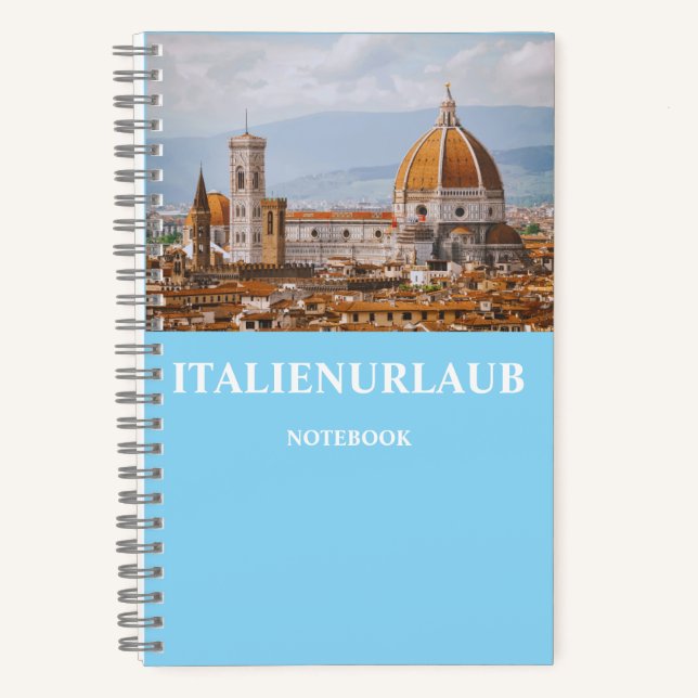 Italian holiday Florence Notebook (Front)