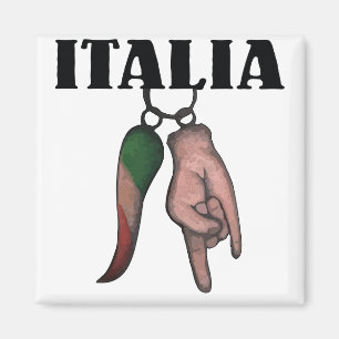 ITALIAN HORN  WITH EVIL EYE, CORNO MAGNET